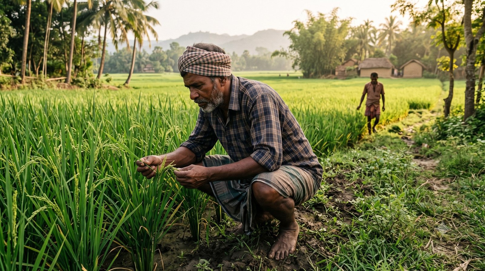 Farmers participating in livestock and agricultural training